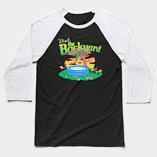 Backyard Vacation Baseball T-Shirt